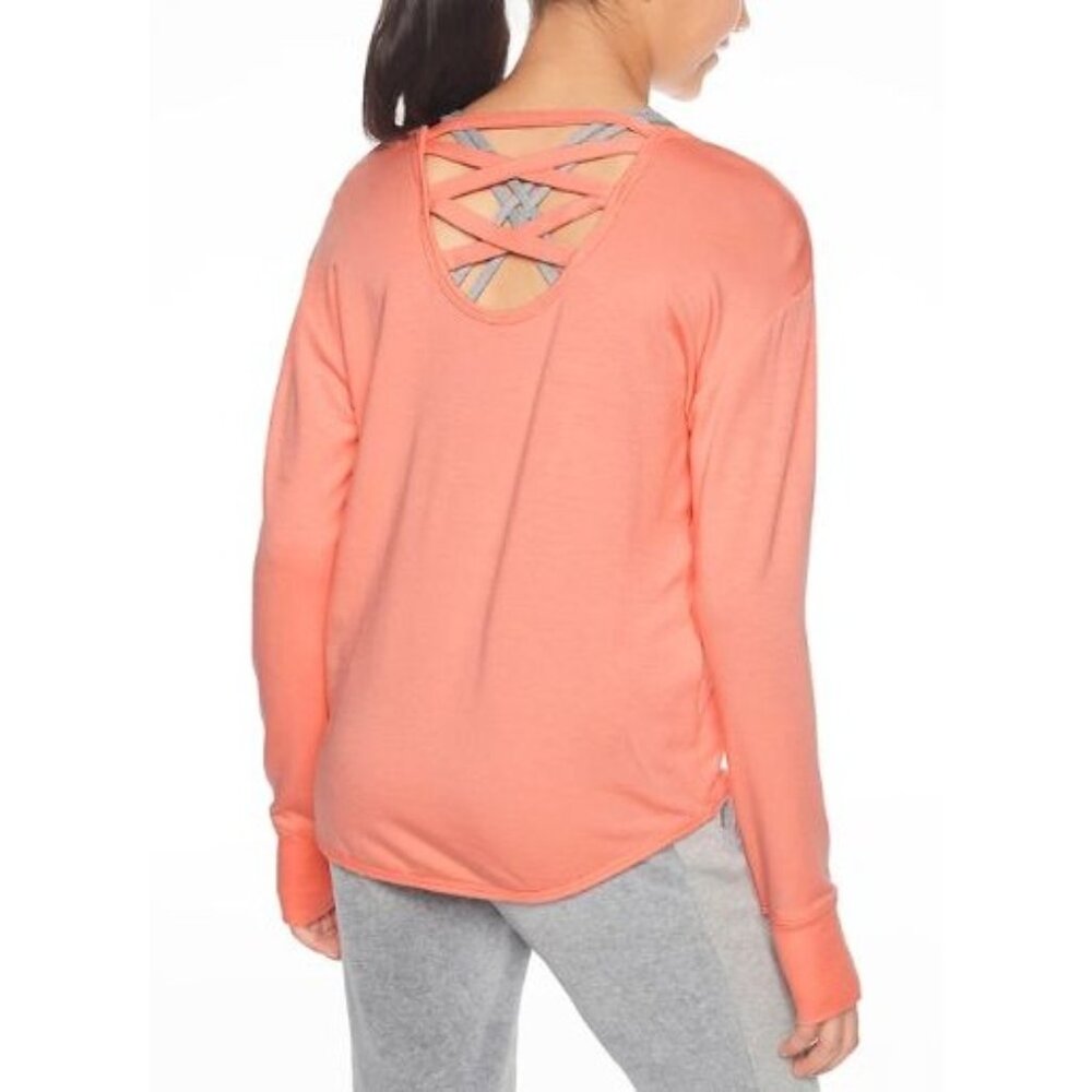 ATHLETA criss cross back sweatshirt size XL 14